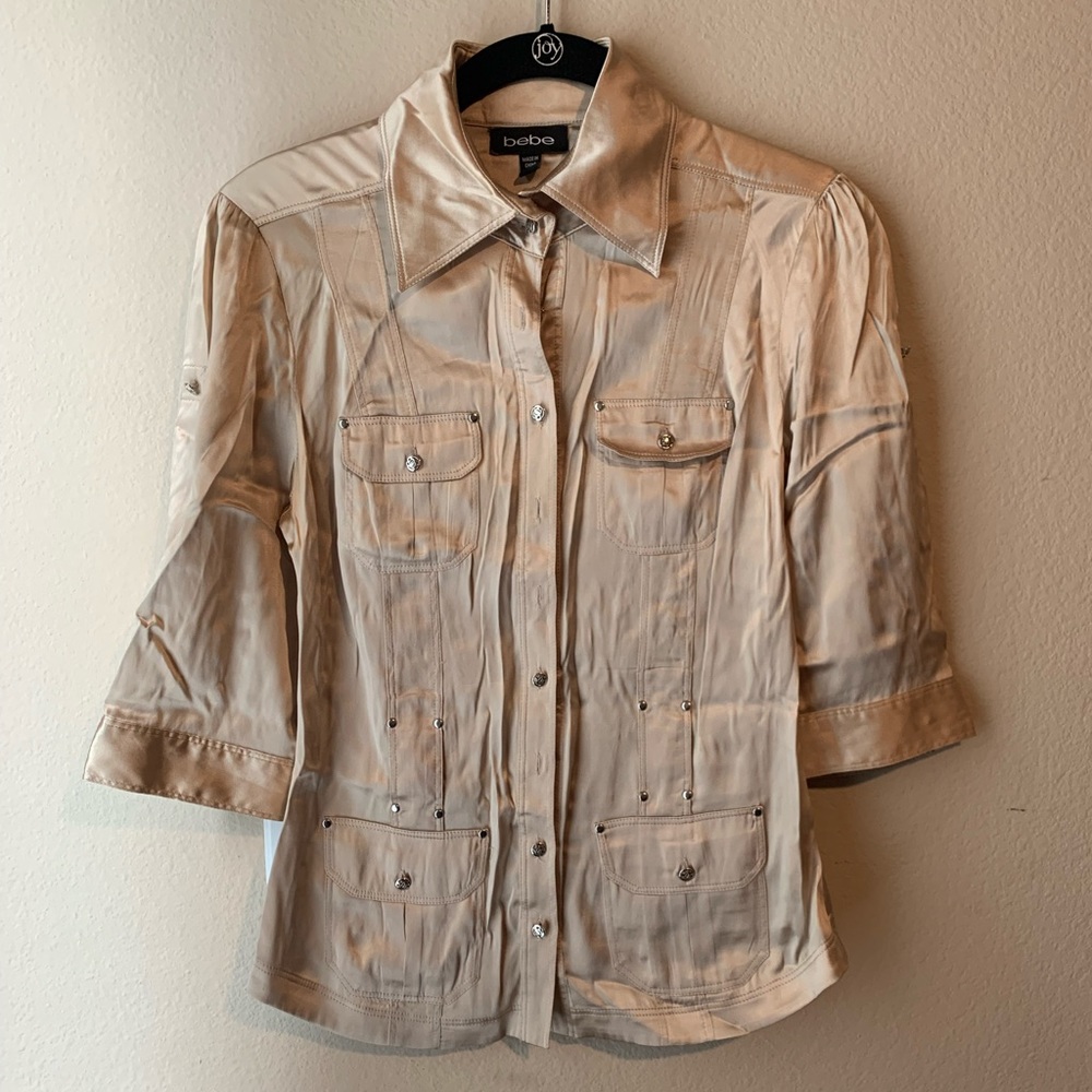 Bebe button down shirt